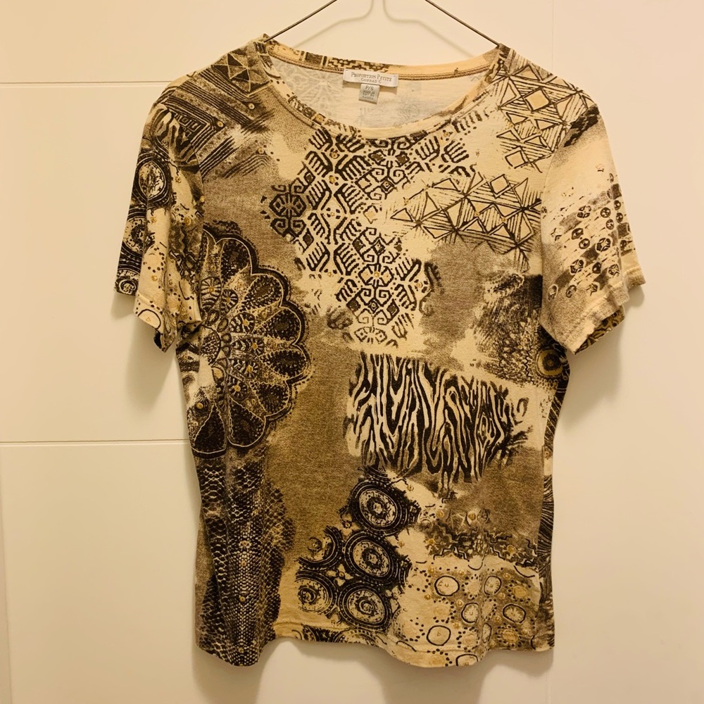 Proportion Petite Small Multi Pattern Tee